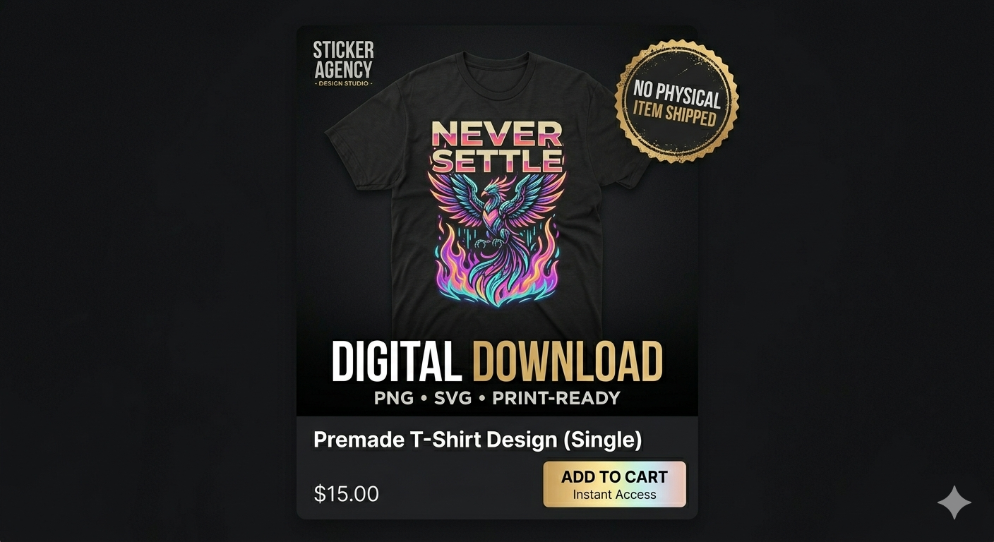 Premade T-Shirt Design (Single)