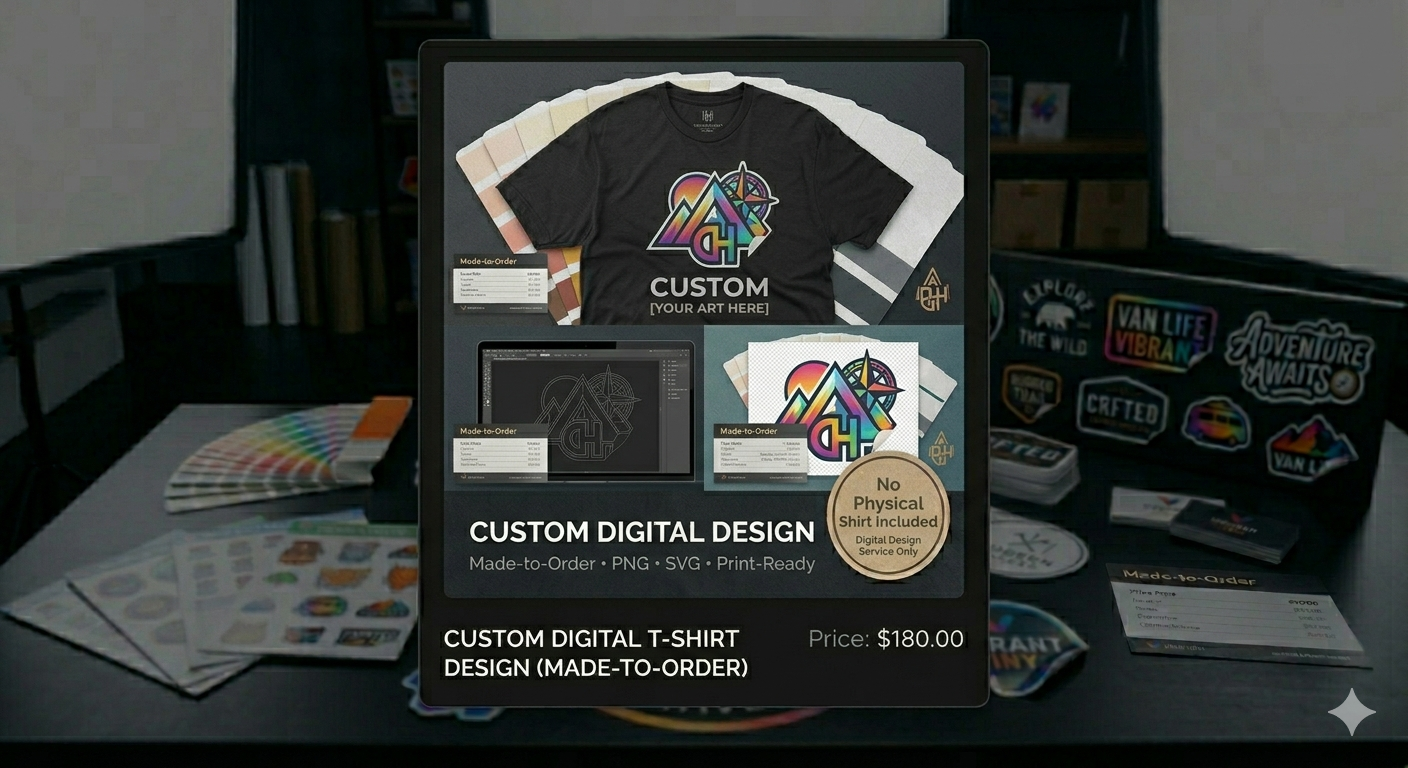 Custom T-Shirt Design (Made-to-Order)
