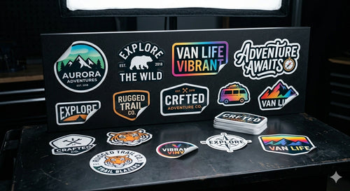 Bumper stickers black background product image