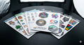 Custom sticker sheets black background product image