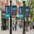Pole and street banner set downtown product image